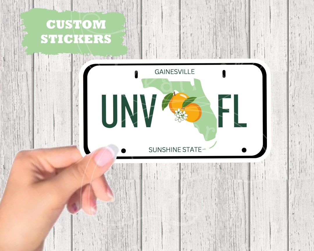 UF Sticker, Sunshine State Sticker, University of Florida, College