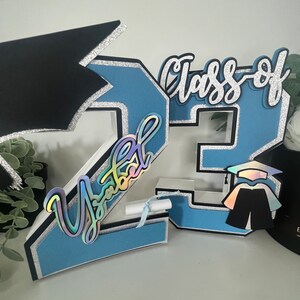 Graduation 3D letter, Graduate 23 3D Numbers, Class of 23, Graduate party decor, Graduation Gift, Graduation table decor, Table Centre piece