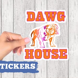 Georgia Decal, Dawghouse Sticker, UGA sticker, UGA decal, Georgia game day sticker, Georgia laptop sticker, Georgia dawgs, Athens decal,