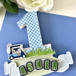 Hole in Cake topper, Golf 1st Birthday, Golf Par tee Cake topper, Hole in One party, Golf 1st Birthday, Golf party, Golf Theme 1st Birthday