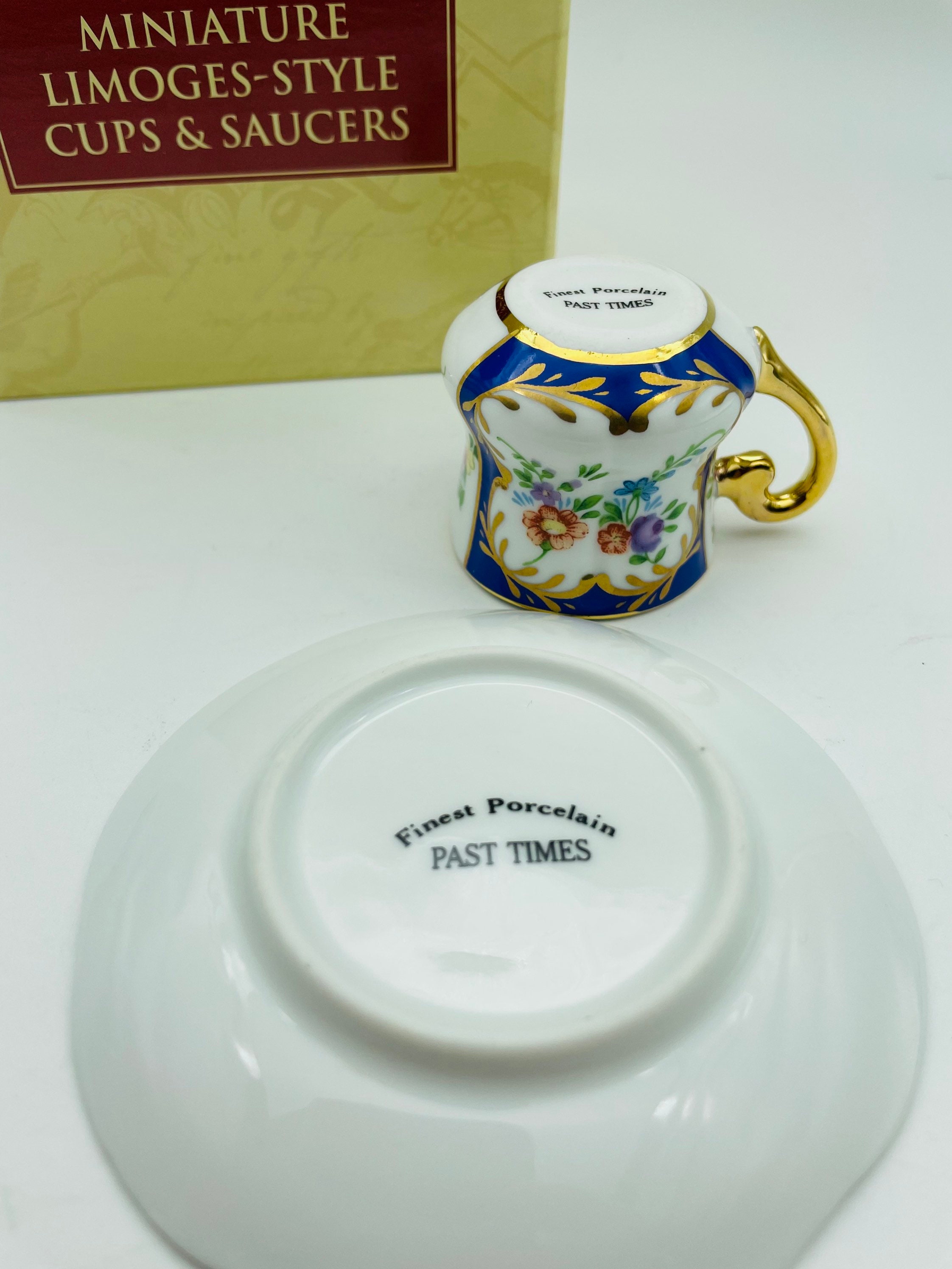 Vintage Past Times Elegant Miniature Limoges Style Porcelain