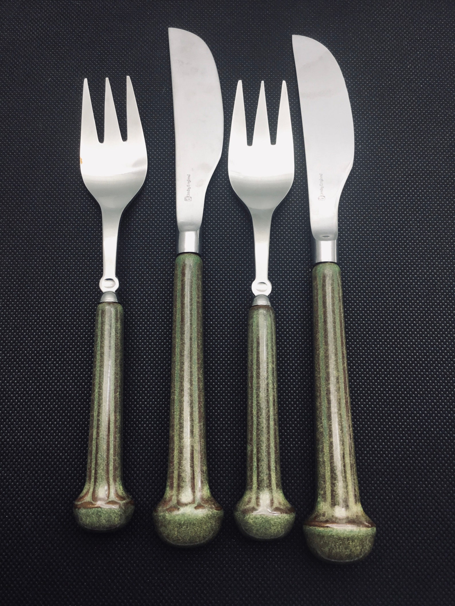 Denby Regency Ribbed Green Ironstone and Stainless Steel Knife Etsy