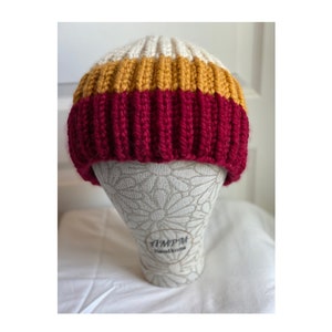 Tricolor Fisherman’s Rib Beanie