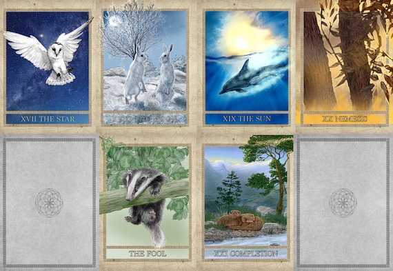 udsagnsord generelt Quilt Nature Tarot Cards | Etsy