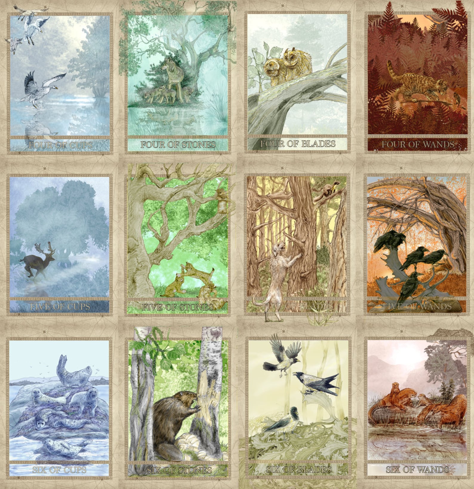 Nature Tarot Cards | Etsy