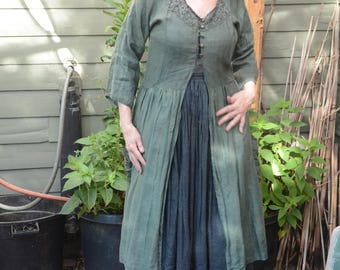 Edwardian Linen Coat Dress
