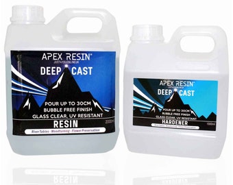 Hippie Crafter Epoxy Resin Kit 1 Gallon Clear