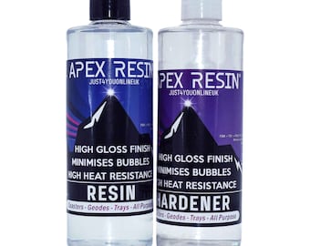 Craft Resin Epoxy 1 Gallon Kit. Crystal Clear Resin & Hardener. Mirror-like  finish. Bubble-free. Non-yellowing. Food Safe, Heat & UV Resistant