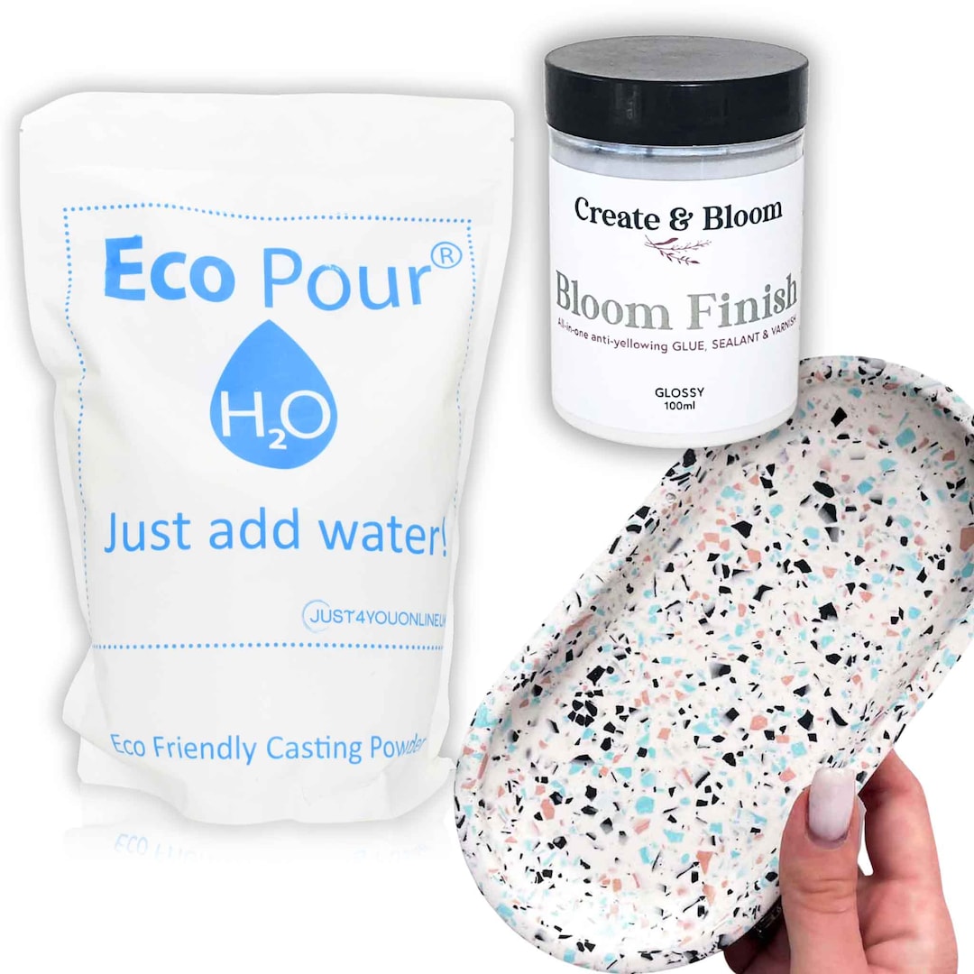 Eco Resin Kit Eco Pour Resin Art Casting Powder 3kg and Eco Resin