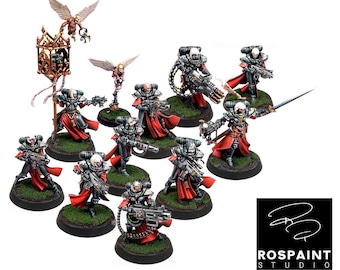 PAINTED Adepta Sororitas Battle Sisters Squad - Pro Painted