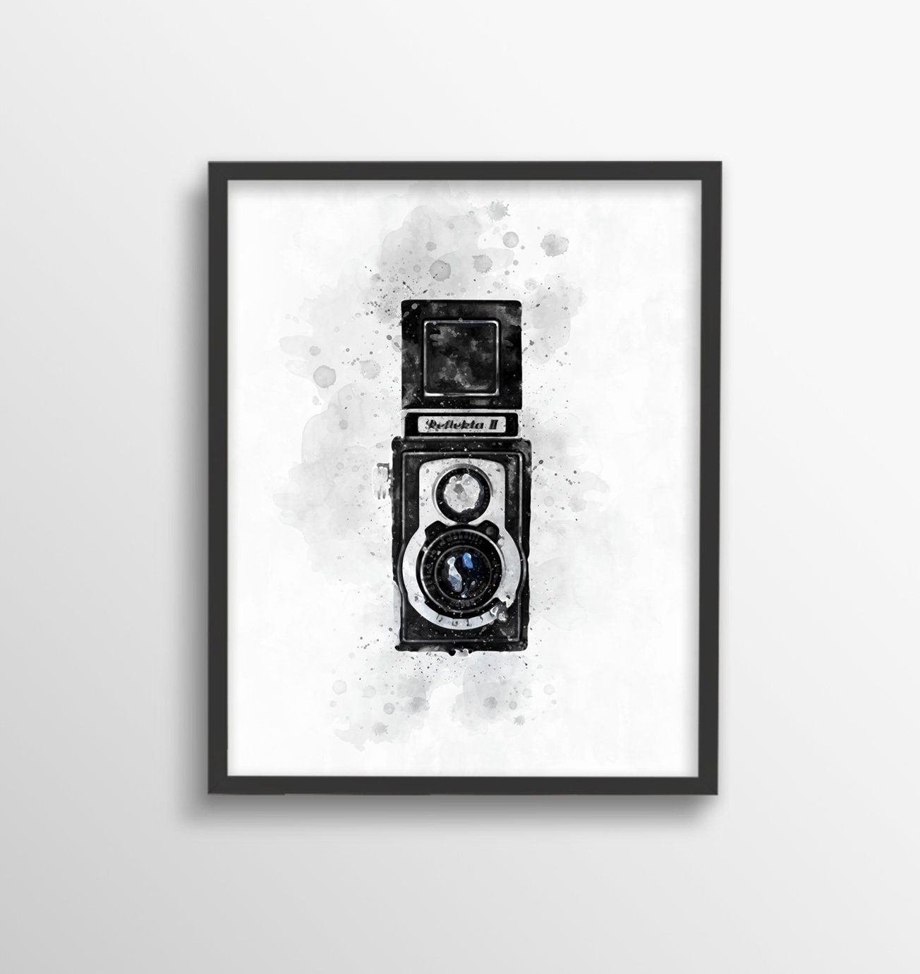 Camera Wall Art Camera Print Camera Printable Watercolor Etsy