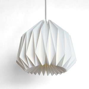 Brownfolds AMOR Paper Origami Lampshade; Dual pack White