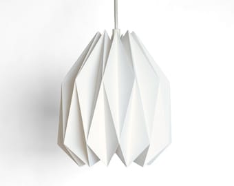 Brownfolds AMOR Paper Origami Lampshade; Single pack White