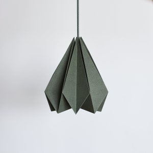 Paralume origami in carta grigia Brownfolds; confezione singola Vanilla Bliss