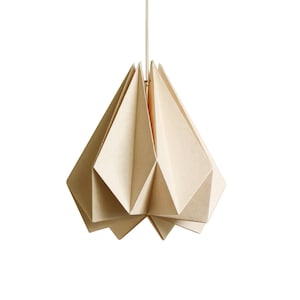 Paralume origami in carta Brownfolds Light Peach; confezione singola Vanilla Bliss