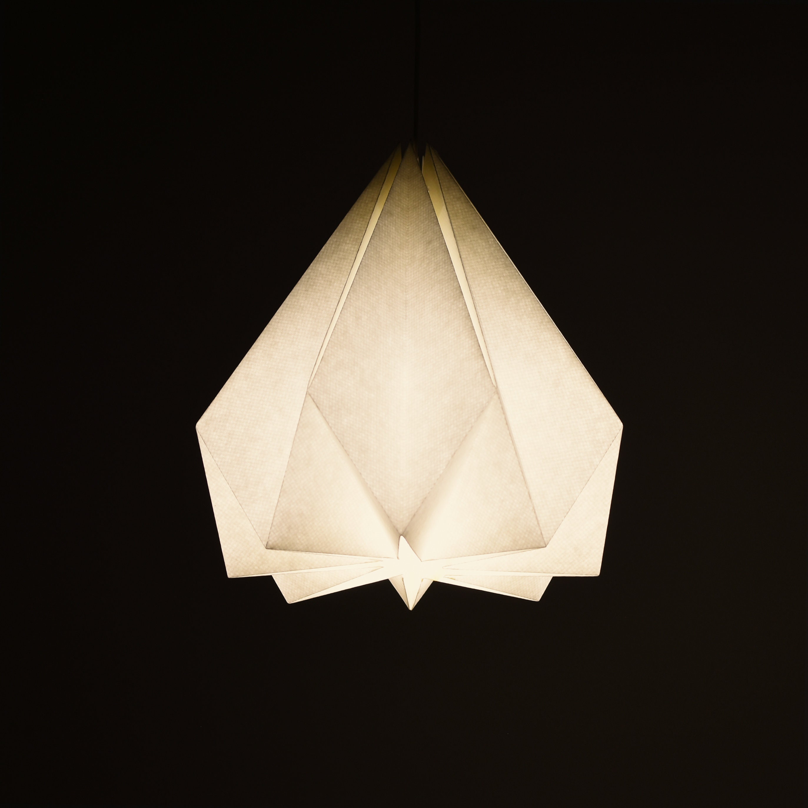 Brownfolds White Paper Origami Lamp Shade Vanilla Bliss Etsy