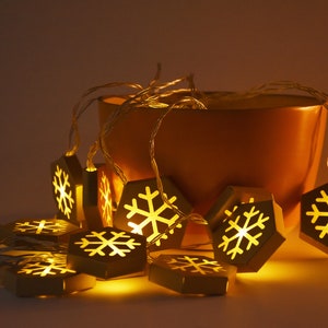 Snowflakes - DIY Fairy Lights | Instant PDF Download