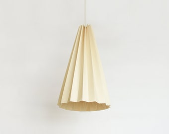 Brownfolds Beige paper origami lampshade; TIPI High Single pack