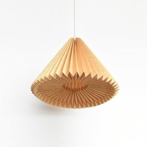 Paralume origami in carta marrone Brownfolds; confezione doppia TIPI Mini