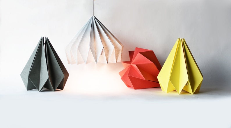 Brownfolds Paper Origami Lamp shade Vanilla Bliss single pack image 1