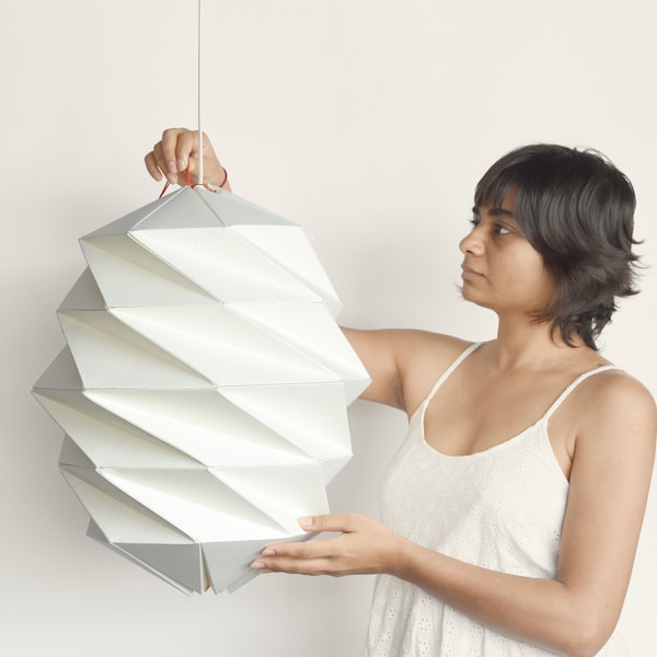 Cocoon Large - DIY Paper Lampshade | Instant PDF Download