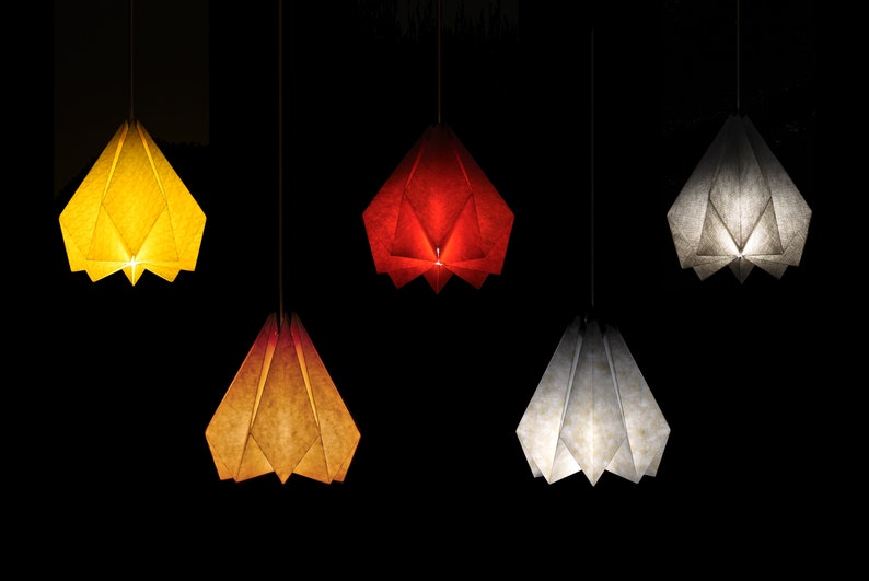 Brownfolds Paper Origami Lamp shade Vanilla Bliss single pack image 3