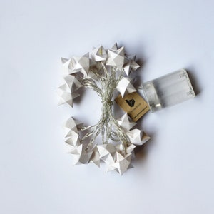 Brownfolds Paper Origami Star Fairy Lights 2 Meter Battery Operated 20 ...