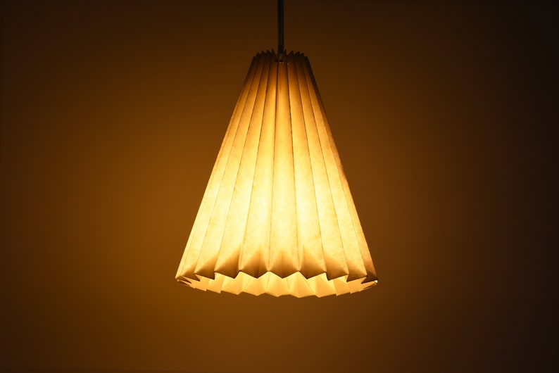 Brownfolds White Paper Origami Lampshade TIPI Mini Single Etsy