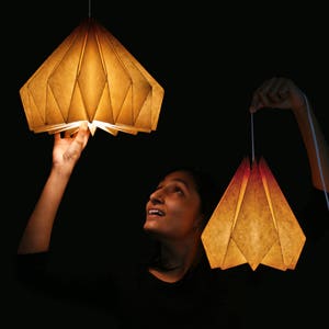 Brownfolds Paper Origami Lamp shade Vanilla Bliss single pack image 6