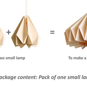 Brownfolds Paper Origami Lamp shade Vanilla Bliss single pack image 5