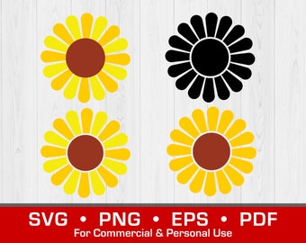 Sunflowers SVG Clipart – Svg | Eps | Png | Pdf Vector