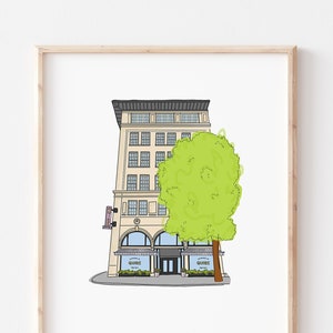 Quirk Hotel Wall Print || Richmond, Va Downtown Art || RVA Gift