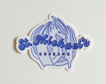 St. Michael&#39;s Dragons Stickers (PREORDER) || Richmond, Va Local School Gifts || School Stocking Stuffers