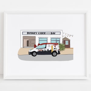 Buskey Cider on the Bay Print || Cape, Charles Va Collection || Eastern Virginia Art || Virginia Cideries