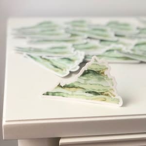 Virginia Mountains Sticker || State of Virginia || Vinyl Decal for Water Bottle, Laptop, Etc.