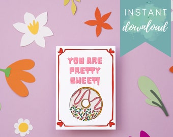 Cute Printable Donut Valentines || DIY Valentine Card Exchange || Instant Download