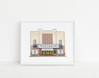 Hippodrome Theater Wall Art || Richmond, VA Decor || RVA Gift