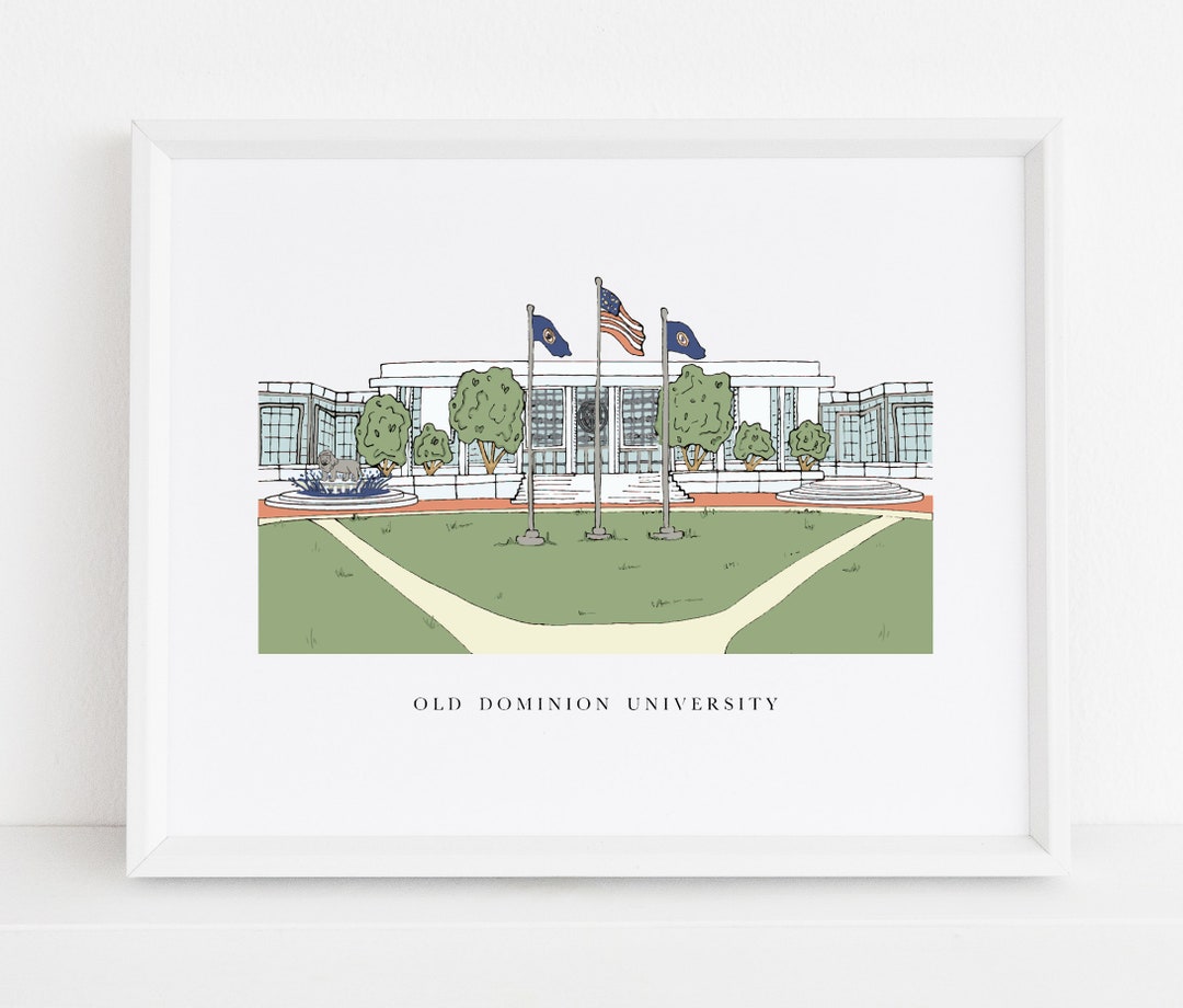 Old Dominion University Print Etsy