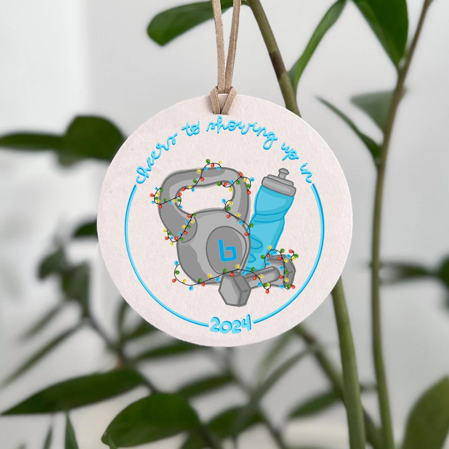 Burn 2024 Ornament || Light-weight, Paperboard Ornament || Gym