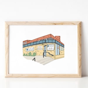The Dairy Bar Print || Richmond Restaurants || Richmond, Va Downtown Art || RVA Gift