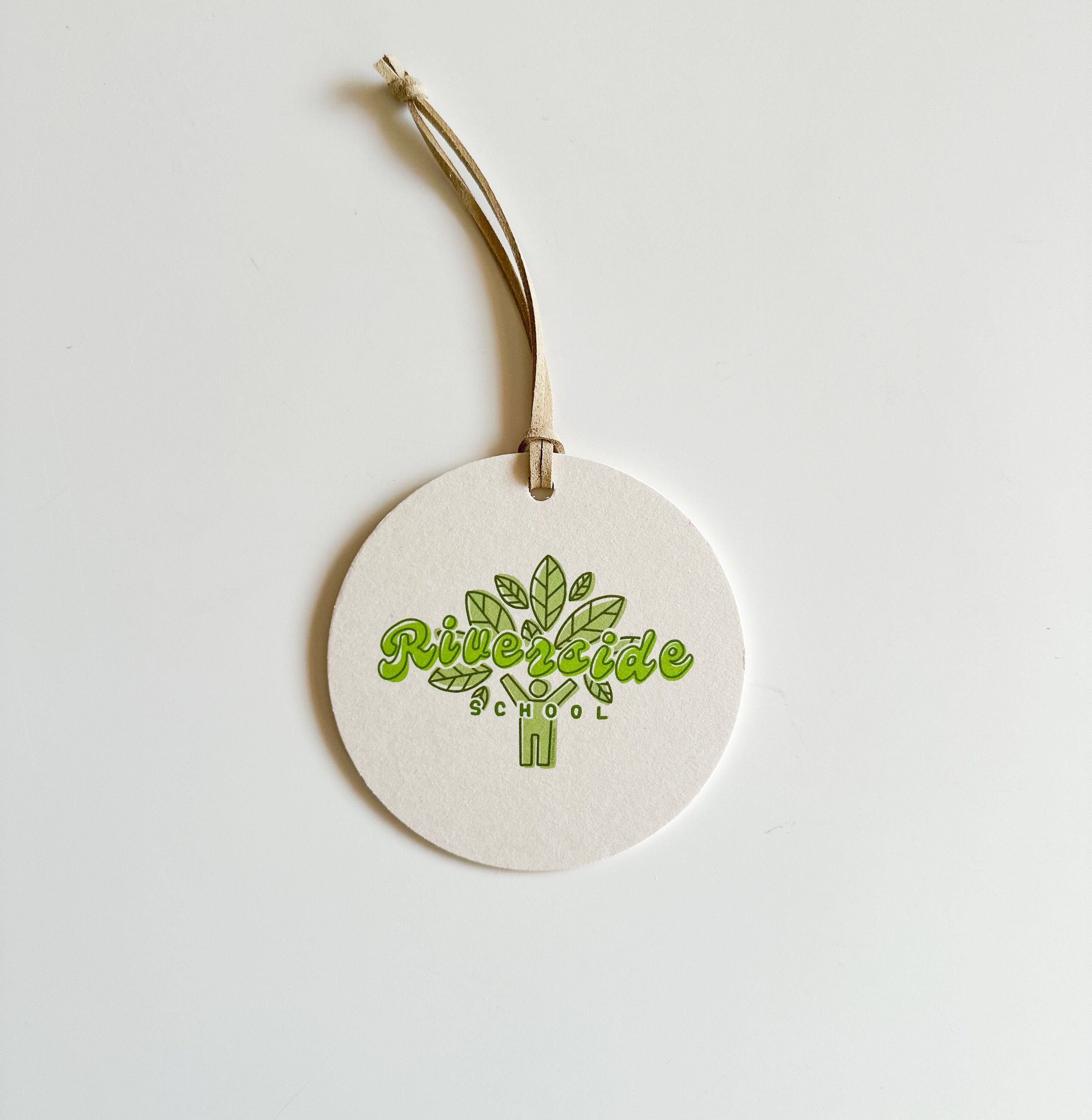 Riverside School Ornament (PREORDER) || Light-weight, Paperboard Ornament || RVA School Christmas Gift || Richmond Stocking Stuffer