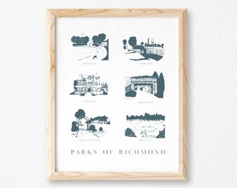Parks of Richmond Print || Richmond, Va Collection
