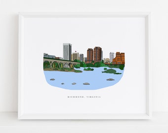 Richmond Skyline || Richmond, Va Prints