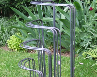 Plant Supports (Naturally Rusting Bow-Supports) Made in UK from Solid 6mm Metal.