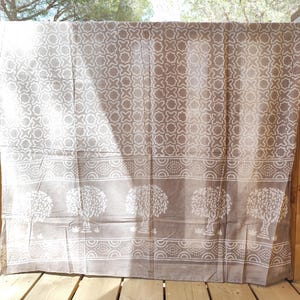 Handmade Block-Printed Cotton Sarong | Natural Vegetable Dye | Lightweight Indian Scarf | Jaipur Artisan Textile | Pareo playa