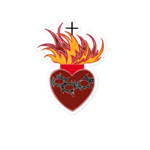 Katholische Sacred Heart of Jesus Bubble-Free-Aufkleber