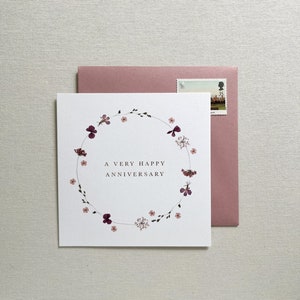 Edith Floral jubileumkaart