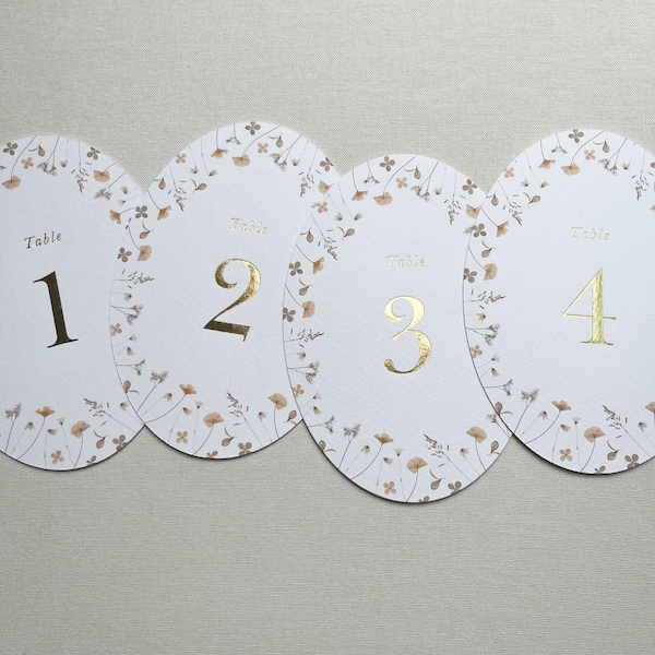 Oval Table Numbers - Etsy