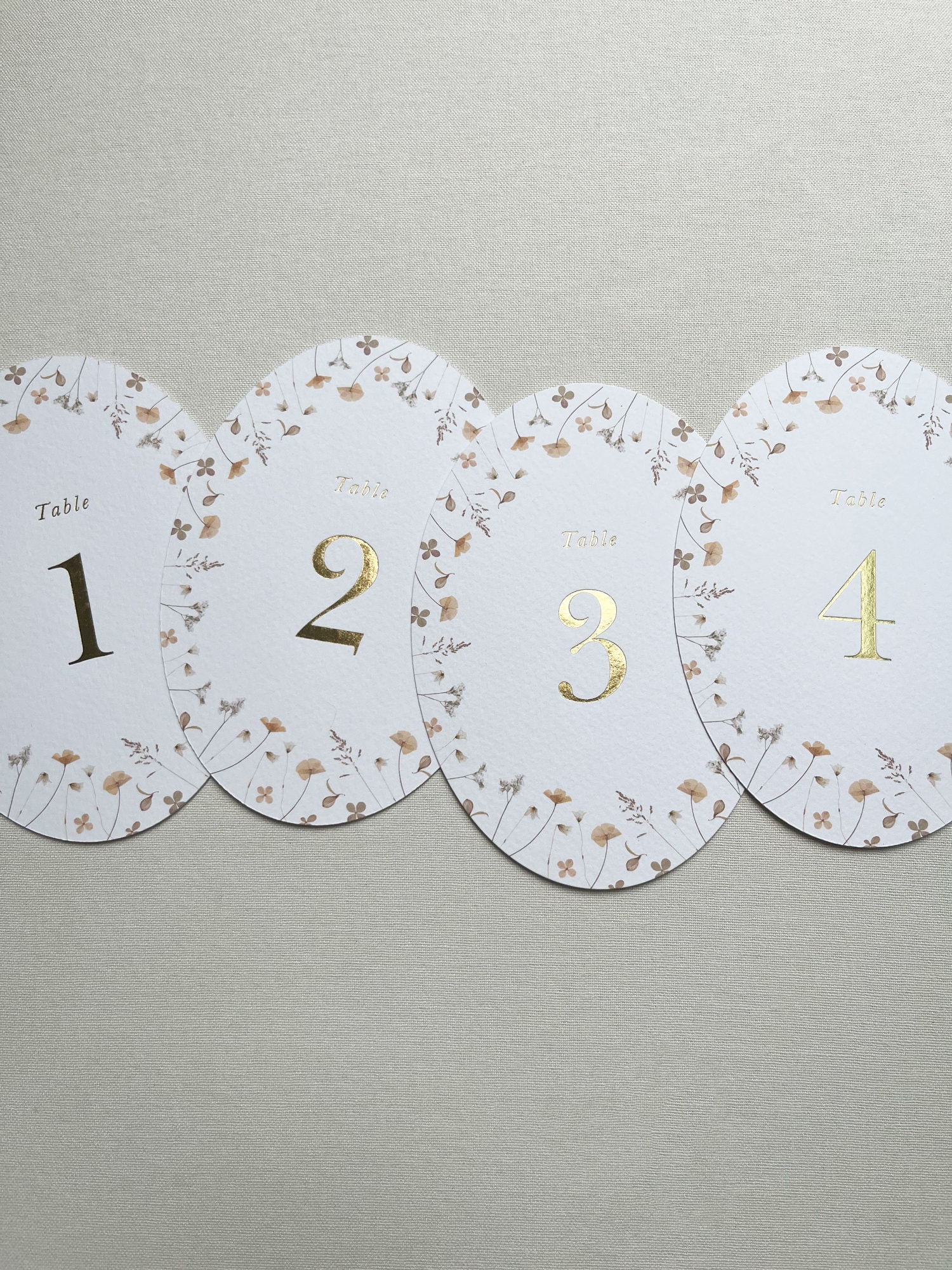 Lilla Floral Oval Table Numbers - Etsy