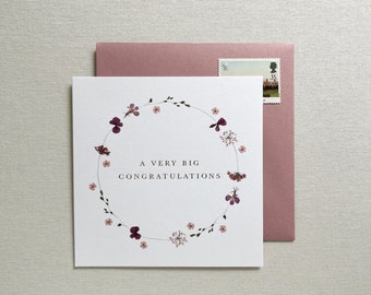 Edith Floral Congratulations Card